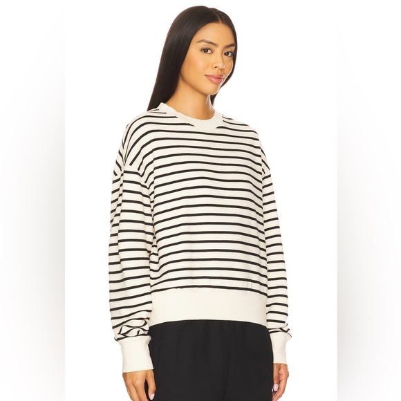 ANINE BING Dean Sweatshirt In Stripe Print - Picture 2 of 15